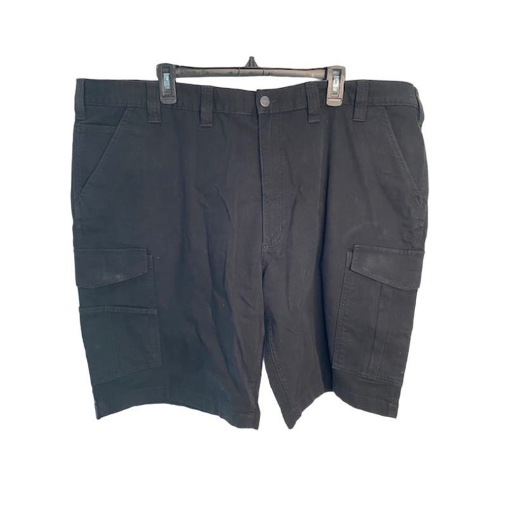 Carhartt Cargo Shorts Mens 46 Black Relaxed Fit Canvas Workwear Cotton Adult NEW